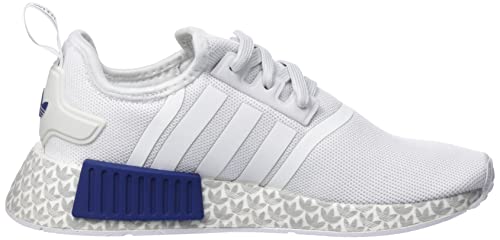 Image of adidas Originals Men Textile NMD R1, Casual Shoes, FTWWHT /Crywht /BROYAL, UK-10