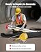 VEVOR Confined Space Tripod Kit, Heavy Duty Rescue Tripod Lifting Hoist 1800 lbs Winch, 4.1 ft Adjustable Legs, 65 ft Cable Portable Kit, 32.8 ft Fall Protection, 4.40-7.05 ft Working Height
