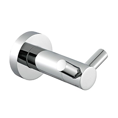 Preisvergleich Produktbild Handtuchhaken Bademantelhaken Kleiderhaken Wandhaken Edelstahl 2 Haken selbstklebend Nickel Haken gebürstet