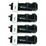Recon Medical Tourniquet - (Black) GEN 3 Mil-Spec Kevlar Metal Windlass Aluminum First Aid Tactical Swat Medic Pre-Hospital Life Saving Hemorrhage Control Registration Card, AOS (4 Pack)