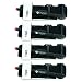 Recon Medical Tourniquet - (Black) GEN 3 Mil-Spec Kevlar Metal Windlass Aluminum First Aid Tactical Swat Medic Pre-Hospital Life Saving Hemorrhage Control Registration Card, AOS (4 Pack)