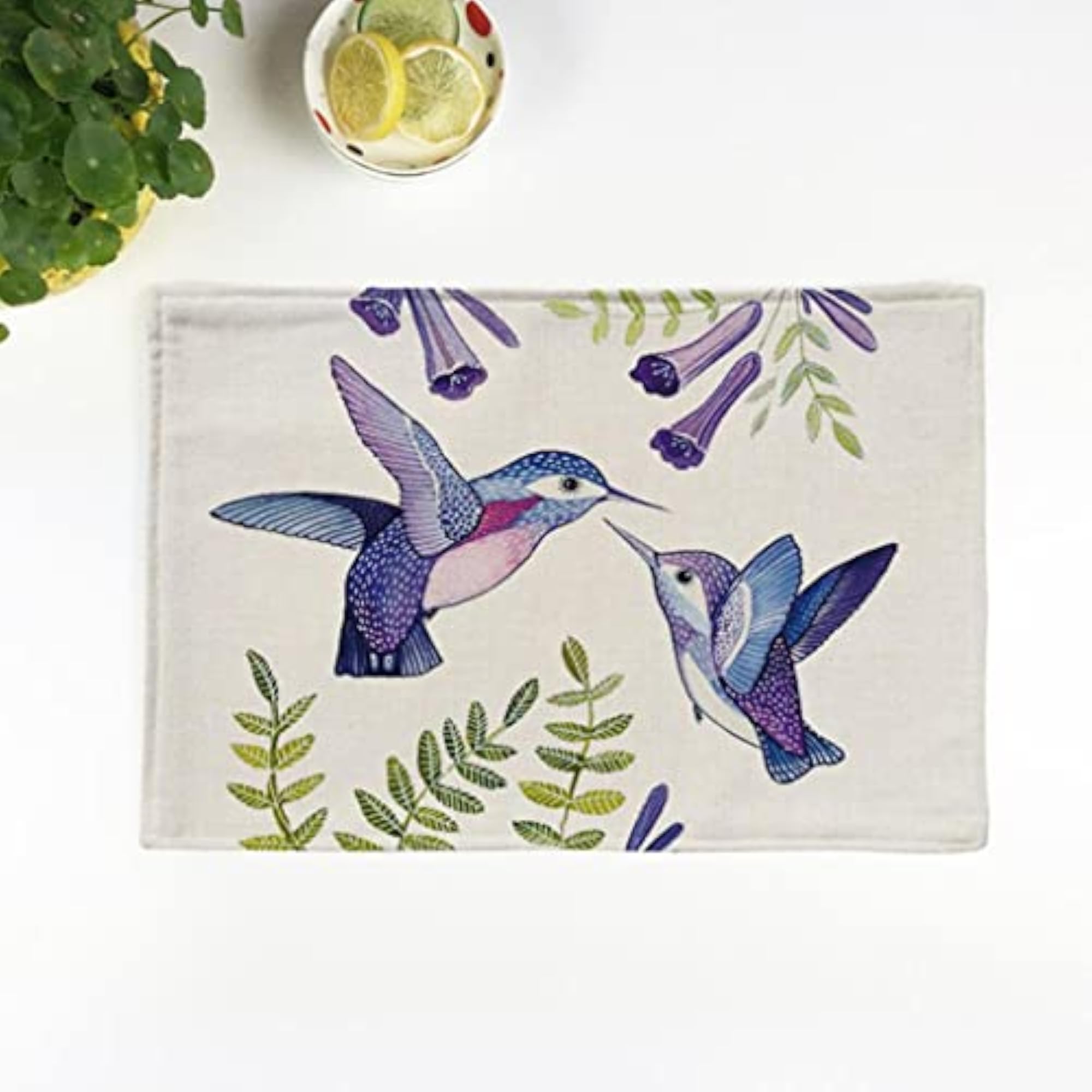 Bird Pattern Dining Table Mats, Drink Coasters