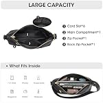 Kattee Hobo Sacs pour femmes tendance, sacs à main en cuir doux et pourpres, sac de design Courbé de selle avec poche de cartes