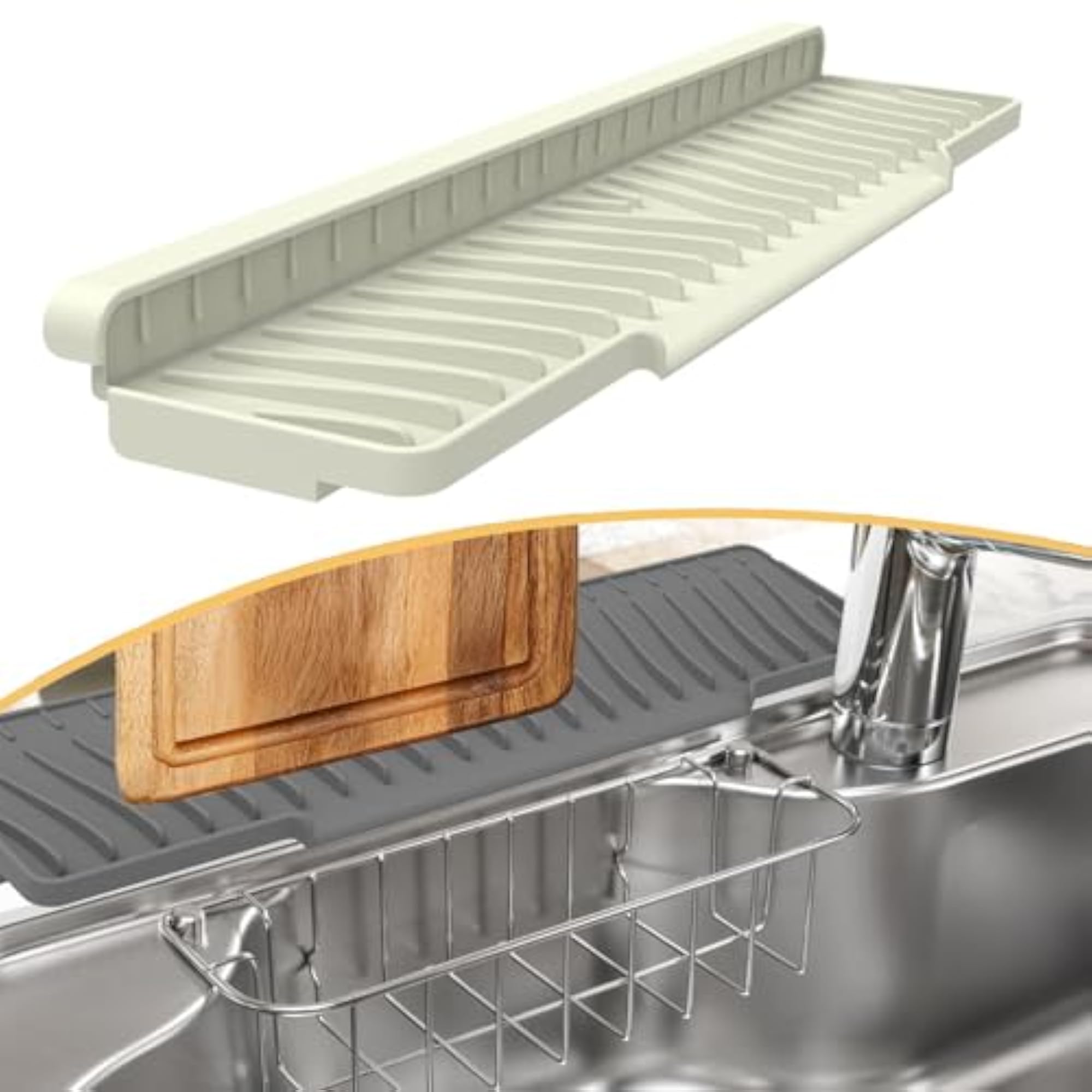 Kitchen Sink Faucet Mat, Splash Guard for Countertop