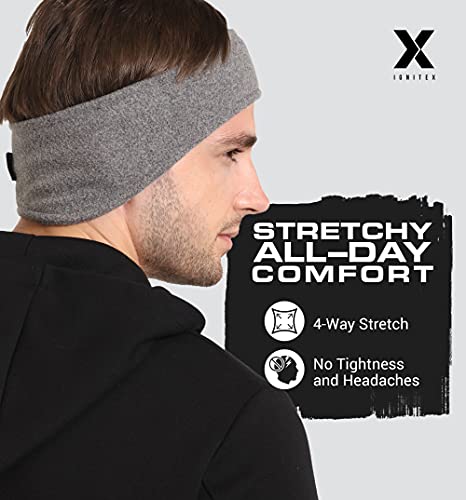 Ign1Te Ear Warmer Headband - Winter Fleece Ear Cover For Men & Women - Warm & Cozy Cold Weather Ear Muffs For Running & Cycling #TOP3