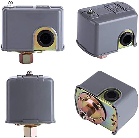 FTVOGUE 40-60PSI 110V-230V Water Pump Pressure Control Switch Adjustable Double Spring Pole