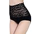 France Wispun Women's Body Shaper Hip Abdomen Tummy Control High Waist Underwear Black