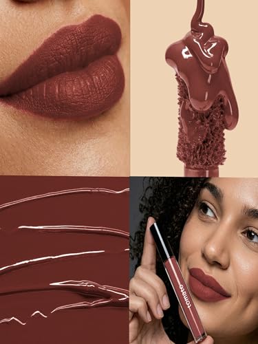 Image of FLiCKA Tomato Liquid Lipstick| Transfer Proof, Smudge Proof, Non-Sticky, Creamy Lightweight Lipstick For Women, Shade 2, 2ml