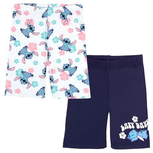 Image of Disney Lilo and Stitch Girls 2-Pack Shorts Set - Lilo & Stitch Biker Shorts Bundle Set for Girls