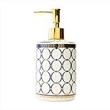 Nachfüllbarer Seifenspender, Keramik, 500 ml, Handseifenpumpe, Flasche, Zuhause, Badezimmer, Dekoration, Shampoo, Duschgel, Nachfüllflasche, Arbeitsplatte, Körperwaschspender