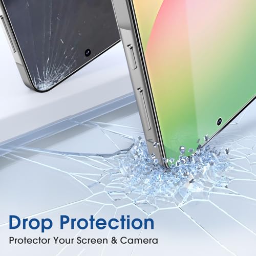Image of amFilm Auto-Alignment OneTouch for Samsung Galaxy A56 5G 6.7 inch Screen Protector + Camera Lens Protector, Tempered Glass, 30 Seconds Installation, Bubble Free, Case Friendly, Anti-Scratch [2+2 Pack]