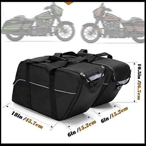 Hodrant Saddlebag Liners Bag & Motorcycle Saddlebag Cooler, 2 Bags, Compatible With Harley Davidson 2014-2022 Hard Saddlebag, Travel Motorcycle Saddlebag Organizer And Insulated Cooler Bag Insert #TOP5