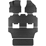 KARPAL Floor Mats for 2017-2025 2026 Chrysler Pacifica 7-Seats (Not for Hybrid), All Weather TPE Floor Liner Car Mat Accessories, Front & 2nd & 3rd Row & Cargo Liner