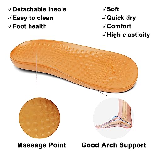 VZQ Women and Men Arch Support Clogs Slip-on Garden Shoes Outdoor Beach Slippers Sandals with Plantar Fasciitis Feet Cushion Insoles2
