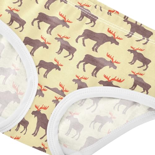 Girls' Underwear Moose Cotton Stretch Comfort Toddler Panties4
