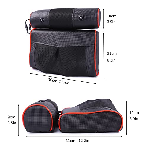 Foto von Shiatsu Massagegerät Rücken Massagekissen nackenmassagegerät mit wärme Geschenke für Eltern Ehefrau Ehemann, 3 Geschwindigkeiten & Timer (black)