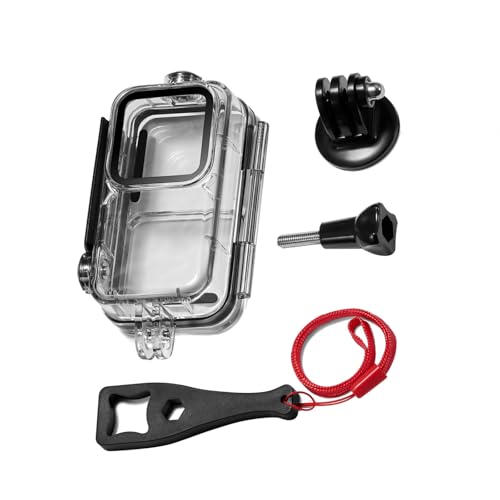 Acrylic Case with 9H Tempered Glass Lens Camera Accessories Waterproof Diving Case Set for DJI Action 2