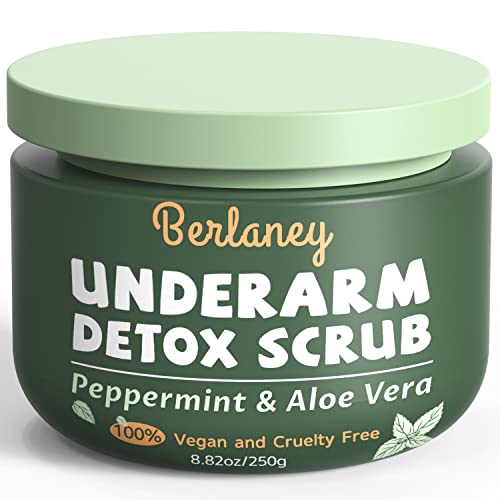 Armpit Detox Scrub 8.8 oz – Peppermint, Aloe & Walnut Shell