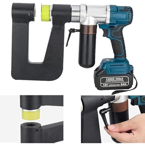 twostronking Electric Punching Machine,with 2 Removable Battery and 6 Sets of Molds,Battery Capacity 6.0ahcan Punch Continuously About 100 Times Cover