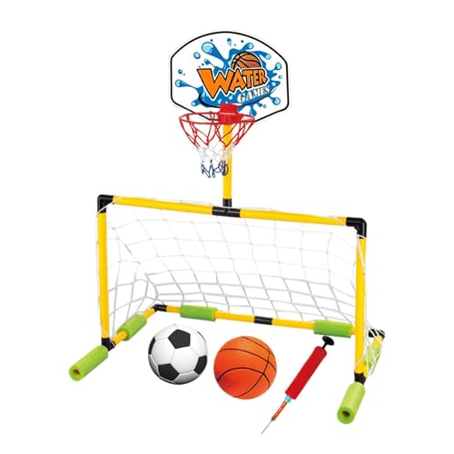 Panier basketball piscine et jeu gonflable flottant pour loisirs extérieur