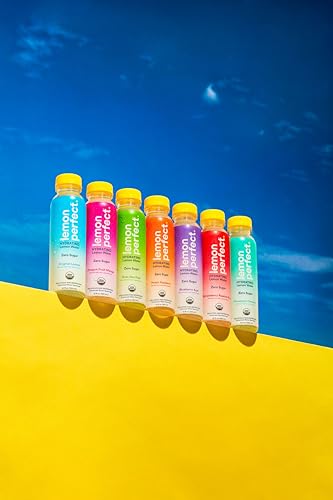 Lemon Perfect, Hydrating Organic Lemon Water, Zero Sugar, Flavored Water, Squeezed from Real Fruit, Plastic Neutral, No Artificial Ingredients, 6-Flavor Variety Pack (12oz Bottles) 12pk - Thumbnail 5