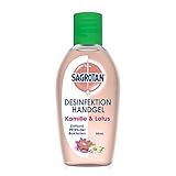 Sagrotan Hand-Desinfektionsgel Kamille & Lotus Desinfektionsmittel für die Hände in handlicher Reisegröße – 1 x 50 ml antibakterielles Gel