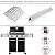 Genesis Grill Parts for Weber 300 Weber 310 Weber 330 Genesis E330 E310 S310 S330 EP330 S320 E320 Grill Parts, 17.5" Flavorizer Bars 7620 Genesis 7528 Grill Grates 7622 Heat Deflector Grill Accessory