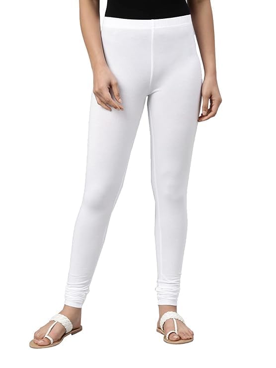 GIRLYZ Attire Soft Cotton Stretch Churidar for Women | Breathable, Mid Rise, Full Length-picture-14