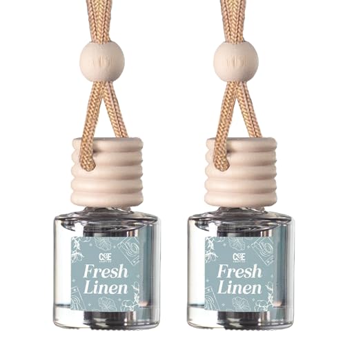 CANDECraftCo Car Air Hanging Fragrance Oil, Car Auto Freshener for Essential Oils, Scents Fragrance Aromatherapy Automobile Diffuser, Long Lasting (Fresh Linen)