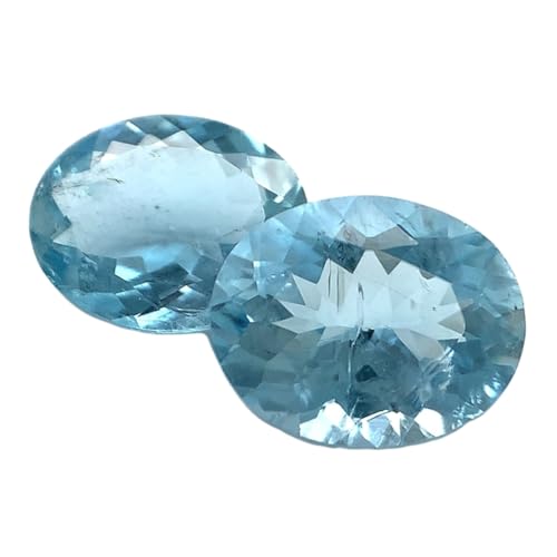 Aigue-marine naturelle de prestige GH_NAT_08781 gemme ovale facettée 10x8mm