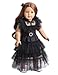 Sweet Dolly 18 Inch Doll Clothes Black Party Dress Costume Accessories for 18 Inch Dolls (Doll NOT Included)