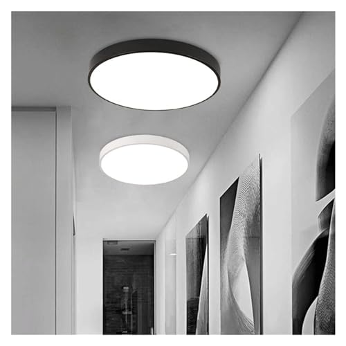 Plafonnier macaron auvent style minimaliste et industriel dark
