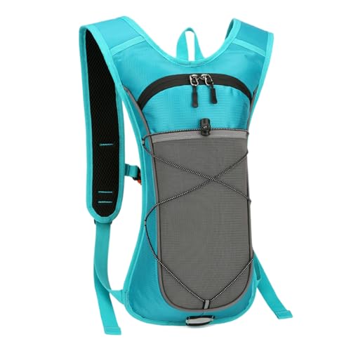 Water Backpack, Nylon Hydration Bag, Reflective Strips with Adjustable Shoulder Straps and Lightweight Sturdy Design for Hunting, Travel, Climbing, Gym, 16.93x8.66x2.36 inches