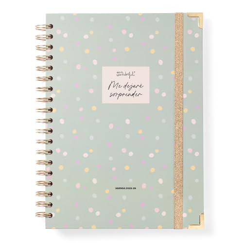 Mr.Wonderful   Agenda Office 2025 26 Semanal Extragrande   Agenda con Organización Semanal   Me dejaré sorprender