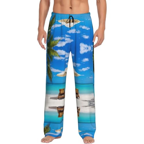 Pantalon de pyjama pour homme EdWal style bord de mer pour soirées cocooning