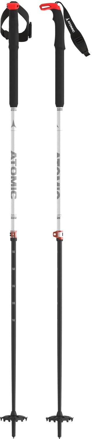 BCT Touring Carbon SQS W Ski Touring Poles, Adjustable Poles 80–130 cm, Aluminium Ski Pole, Ski Poles with Ergonomic Handle, Touring Ski Equipment with Safety Device
