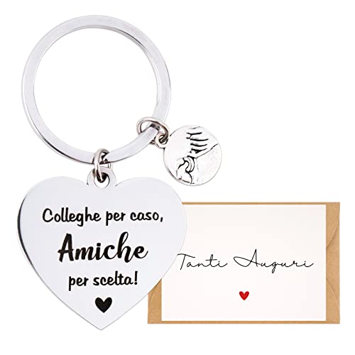 GEBETTER Portachiavi Idee Regalo Collega Donna Uomo Portachiavi Regalo...