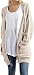 Imily Bela Women's Boho Long Sleeve Open Front Chunky Warm Cardigans Pointelle Pullover Sweater Blouses