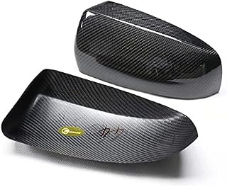Mirror Cover Add On Compatible With BMW X5/X6 E70 2008-2013 Real Dry Carbon Fiber Car Exterior Rear View Caps Rearview Shell Reverse Case