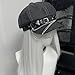 hzzsbu Gothic Denim Beret Hat Y2k Chain Heart Newsboy Cap Vintage Punk Artist Painter Hat