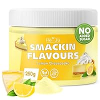 He-Ju Flavour Pulver Lemon Cheesecake 250g, vegan, Lemon Cheesecake Geschmackspulver zum Süßen fast ohne Kalorien
