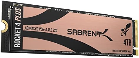 Sabrent M.2 NVMe SSD 4TB Gen 4, Internes Solid State 7100 MB/s 