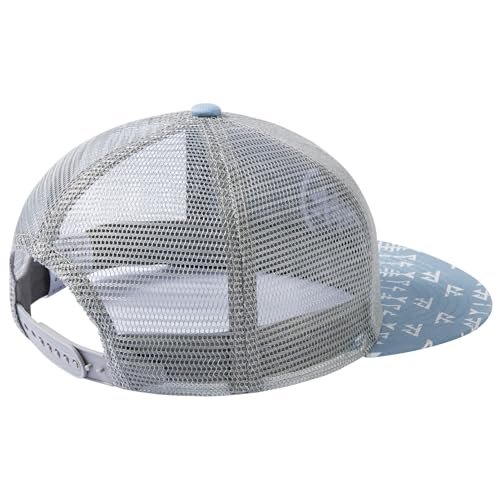 Image of BASSDASH Flat Brim Trucker Cap Adjustable Snapback Hat Mesh Back for Men Women