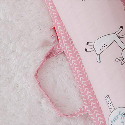 Xunmaiflb Removable Baby Cot, Double-Layer Yarn Cotton Bed, Baby Bed, Infant Newborn Bionic Mattress (905015Cm) Safety, D #TOP2