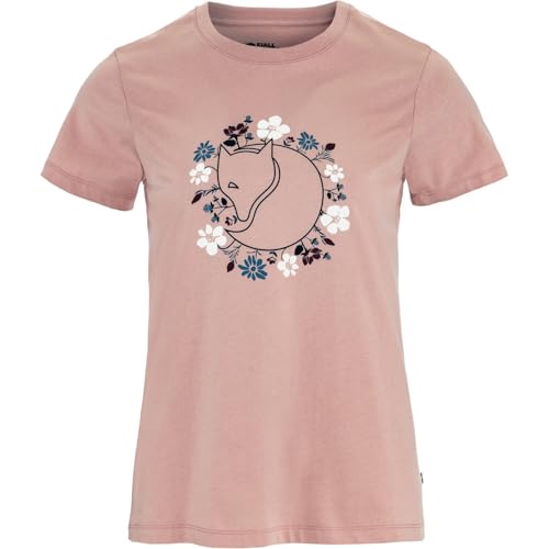Fjällräven Damen Fjällblomster Fox T-Shirt, Chalk Rose, M