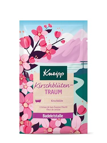Kneipp Badekristalle Kirschblütentraum - Badezusatz mit hochwertigem Kirschblütenextrakt - vegan - 60g