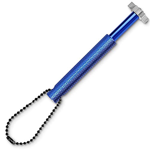 Golf Club Groove Sharpener, Golf Club Cleaner and Iron Wedge Groove Sharpener Tool with 6 Carbide Tungsten Steel Cutters, Golf Club Re-Grooving Cleaning Tool 6-Tip, Golf Accessory (Blue)