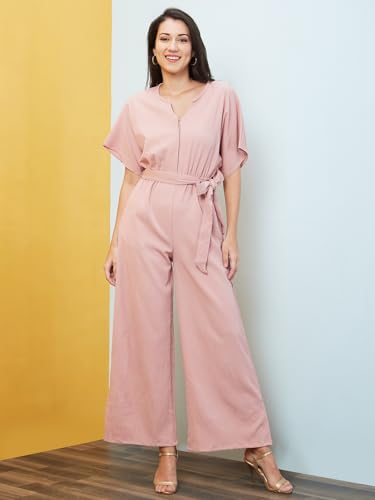 Image of Globus Women Navy Solid Boiler Jumpsuit-3638099005