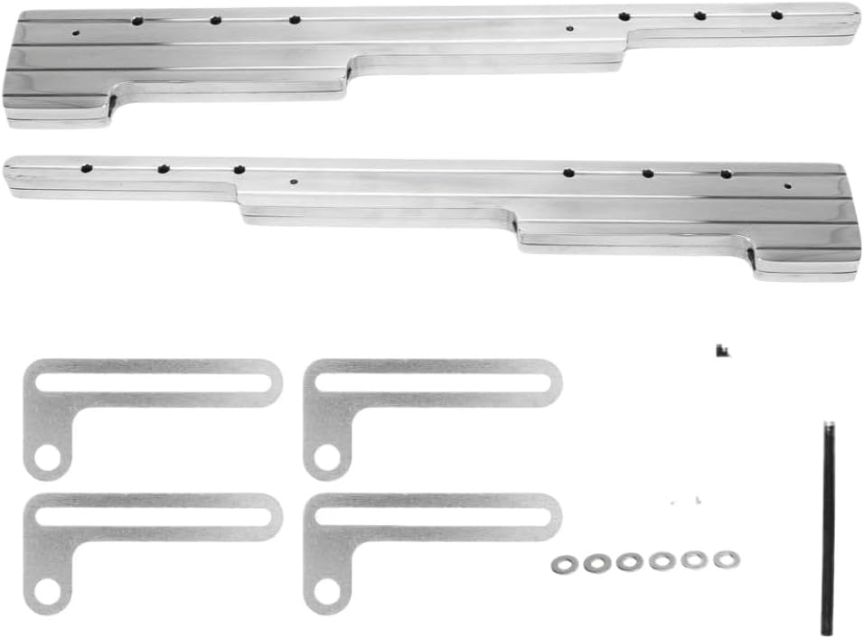 Spark Plug Wire Loom Holder Replacement Compatible With SBC BBC SBF 302 350 454 V8 Engine(Silver)