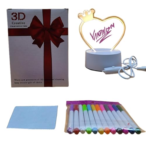 Tableau d'écriture LED en acrylique – Tableau de notes lumineux de bureau, tableau mémo multifonctionnel | Tableau de notes Led avec couleurs, tableau effaçable à sec en acrylique éclairé, tableau de